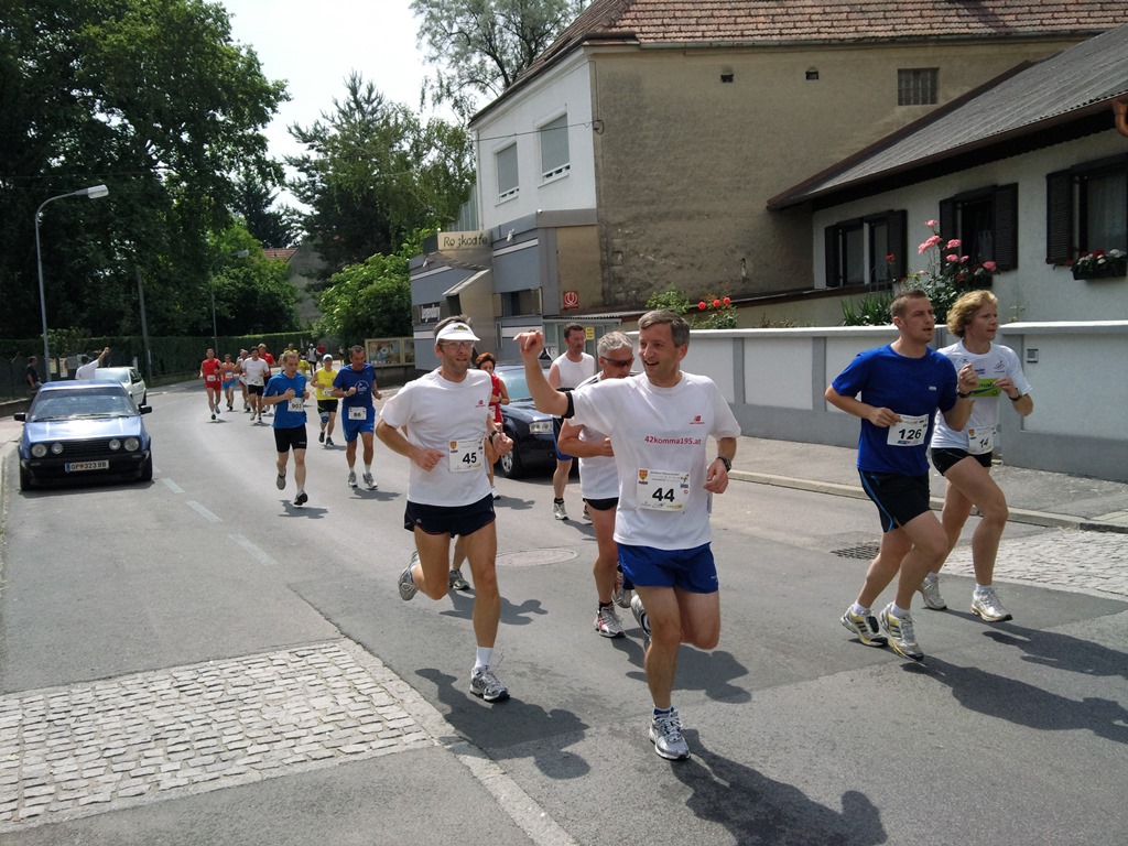 Stadtlauf Oberpullendorf 2010, Startnummer 45 Zwillingsbruder Harald
