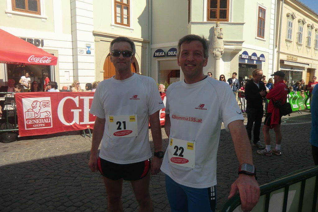 Harald und Jürgen nach dem Hauptlauf des Energy Run 2012